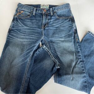 Ariat Denim M7 Slim Fit Straight Leg Jeans Mens Size 32x32 Excellent Condition